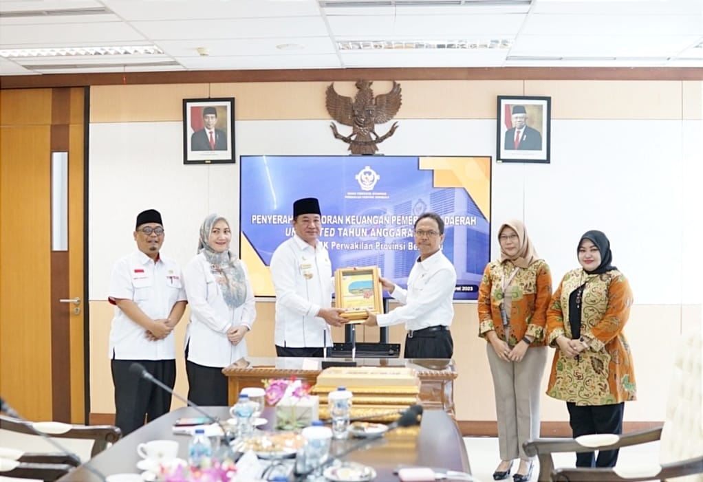 Wagub Rosjonsyah menyampaikan terima kasih kepada BPK Perwakilan Provinsi Bengkulu yang telah menerima Laporan Keuangan Pemprov Bengkulu TA 2022
